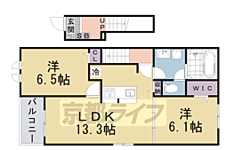 ベラーノ II 2LDKの間取図画像