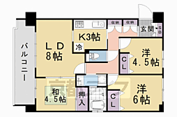 南禅寺東山 3LDKの間取図画像