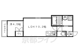 サクシード宝ヶ池 1LDKの間取図画像