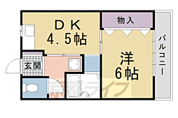 シャローム7 1DKの間取図画像
