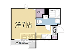 Colts一乗寺 1Kの間取図画像