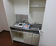 1口コンロ付のキッチンです。