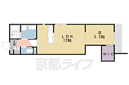 フォレストメゾン若みや 1LDKの間取図画像