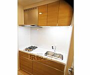 2口ガスコンロ付きのキッチン