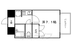 ソレイユ 1Kの間取図画像