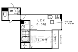 LaJolla 1LDKの間取図画像