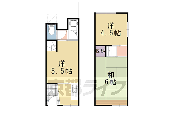 京都府向日市森本町(賃貸テラスハウス3K・--・39.00㎡)の写真 その1