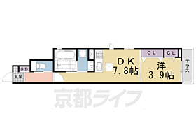 Ｌａ．Ｌｕｃｅ銀閣寺 101 ｜ 京都府京都市左京区浄土寺石橋町（賃貸アパート1DK・1階・33.34㎡） その2