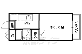 アクアフォーレ 106 ｜ 京都府京都市北区上賀茂朝露ケ原町（賃貸マンション1K・1階・18.63㎡） その2