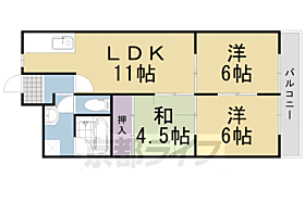 京都府長岡京市開田3丁目（賃貸マンション3LDK・1階・57.41㎡） その2