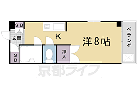 京都府長岡京市馬場1丁目（賃貸マンション1K・3階・22.08㎡） その2