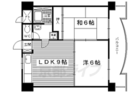 ヴェルデ春日 403 ｜ 京都府京都市中京区西ノ京南上合町（賃貸マンション2LDK・4階・45.63㎡） その2