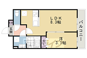 京都府京都市東山区一橋野本町（賃貸マンション1LDK・2階・28.65㎡） その2