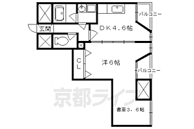 第2東久ハイツ 603 ｜ 京都府京都市中京区壬生東檜町（賃貸マンション1DK・6階・25.30㎡） その2