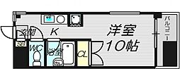 ベストレジデンス天王寺 1Kの間取図画像