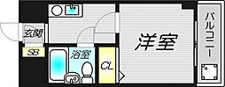 ノルデンハイム北 1Kの間取図画像