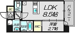 セレニテ福島プリエ 1LDKの間取図画像