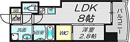 セレニテ日本橋プリエ 1LDKの間取図画像