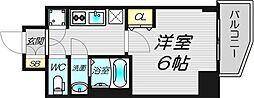 S-RESIDENCE都島Lux 1Kの間取図画像