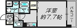 プレジオ都島 1Kの間取図画像