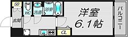 Vita弁天町 1Kの間取図画像