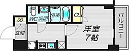 S-RESIDENCE難波Briller 1Kの間取図画像