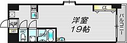 サクシード南森町 ワンルームの間取図画像