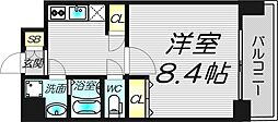 グランカーサ梅田北 1Kの間取図画像
