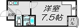 ジョリーフローラ 1Kの間取図画像