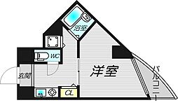 ラナップスクエア新福島 1Kの間取図画像