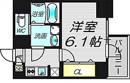 S-RESIDENCE新大阪Rish 1Kの間取図画像