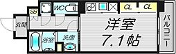 LUMINOUS新大阪 1Kの間取図画像