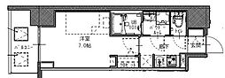 S-レジデンス堺筋本町Deux 1Kの間取図画像