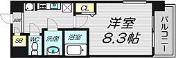 リッツ新大阪 1Kの間取図画像