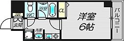 シャンティ千歳 1Kの間取図画像