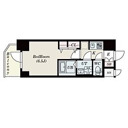 S-RESIDENCE新大阪Rish 1Kの間取図画像