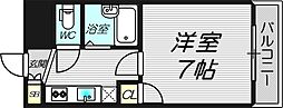 メゾンコーエイ 1Kの間取図画像