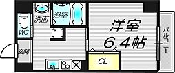 みおつくし西梅田4 1Kの間取図画像