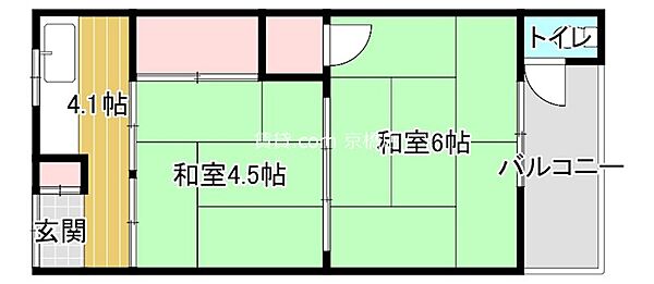 大阪府大阪市城東区関目５丁目(賃貸アパート2DK・2階・35.00㎡)の写真 その2