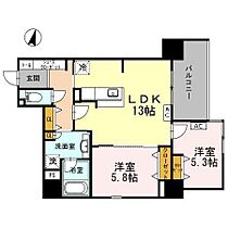 大阪府大阪市北区野崎町（賃貸マンション2LDK・5階・60.26㎡） その2