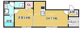 大阪府大阪市旭区新森７丁目（賃貸アパート1DK・1階・25.96㎡） その2