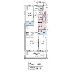 スプランディッド城東関目 2LDKの間取図画像