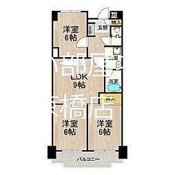 シャトー・レイク・ルイーズ 3LDKの間取図画像