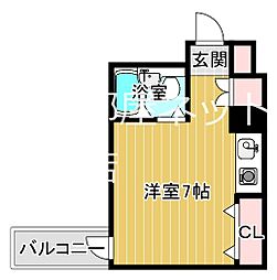 フォーラム都島内代駅前 ワンルームの間取図画像