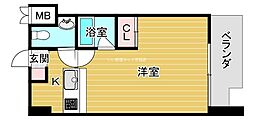 ディアコート 1Kの間取図画像