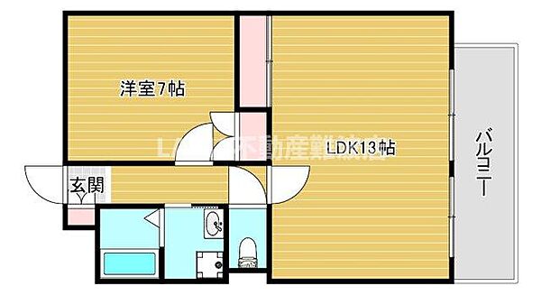 リエス桜川 ｜大阪府大阪市浪速区桜川2丁目(賃貸マンション1LDK・3階・47.38㎡)の写真 その2