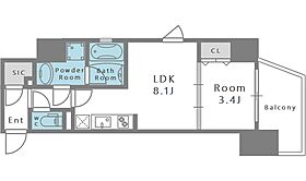 シーズンフラッツ阿波座 904 ｜ 大阪府大阪市西区立売堀5丁目5-1（賃貸マンション1LDK・9階・34.20㎡） その2