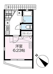 K'sFLAT 1Kの間取図画像