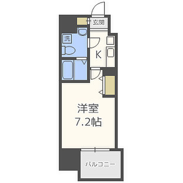 アドバンス大阪ルーチェ ｜大阪府大阪市西区川口4丁目(賃貸マンション1K・6階・23.20㎡)の写真 その2