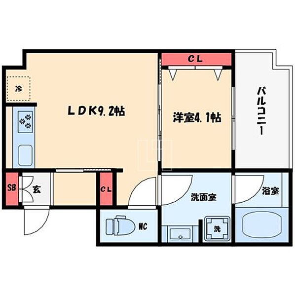 アーバネックス北堀江 ｜大阪府大阪市西区北堀江3丁目(賃貸マンション1LDK・8階・31.50㎡)の写真 その2